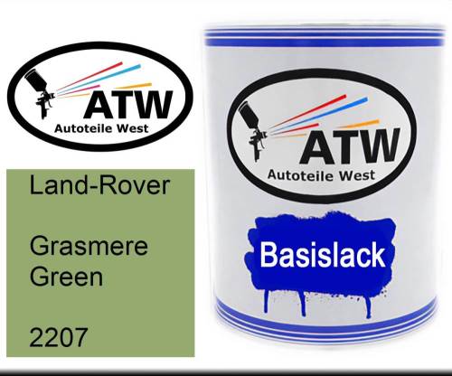 Land-Rover, Grasmere Green, 2207: 1L Lackdose, von ATW Autoteile West.